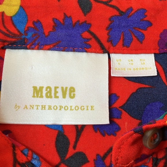 Maeve by Anthropologie Long Sleeve Multicolor Light Shirt - Picture 10 of 12